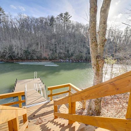 Lakeside Cashiers Cabin With Private Boat Dock! Cullowhee Esterno foto