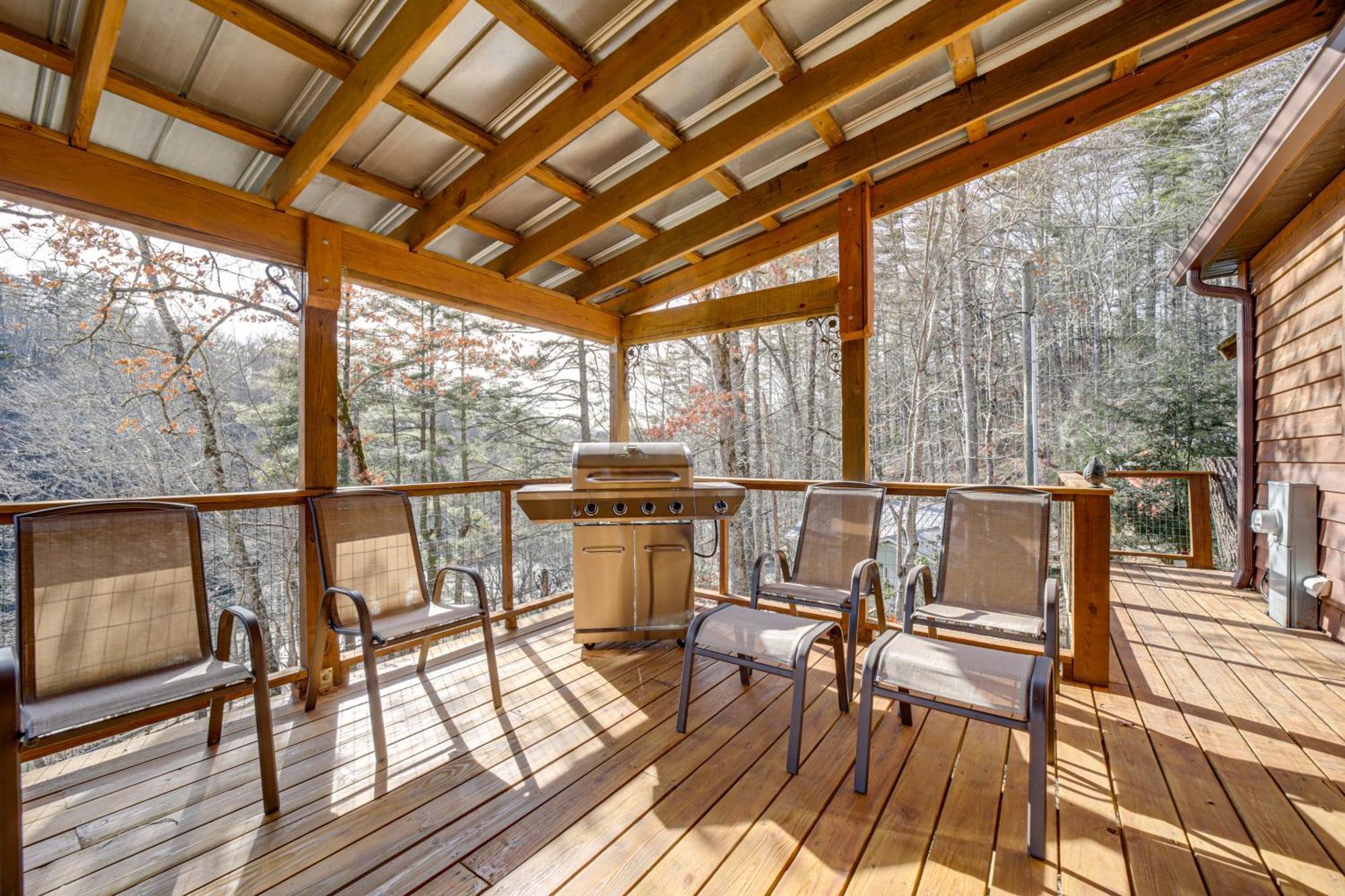 Lakeside Cashiers Cabin With Private Boat Dock! Cullowhee Esterno foto