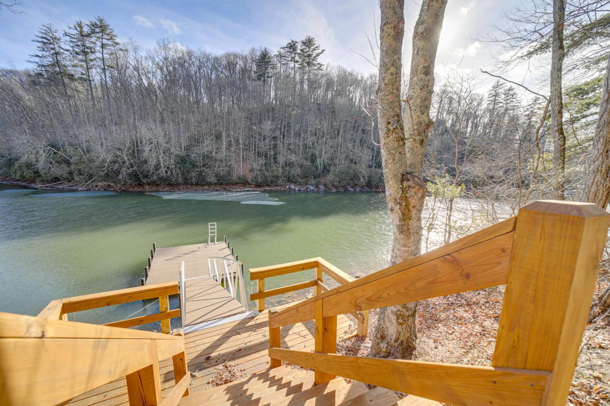 Lakeside Cashiers Cabin With Private Boat Dock! Cullowhee Esterno foto