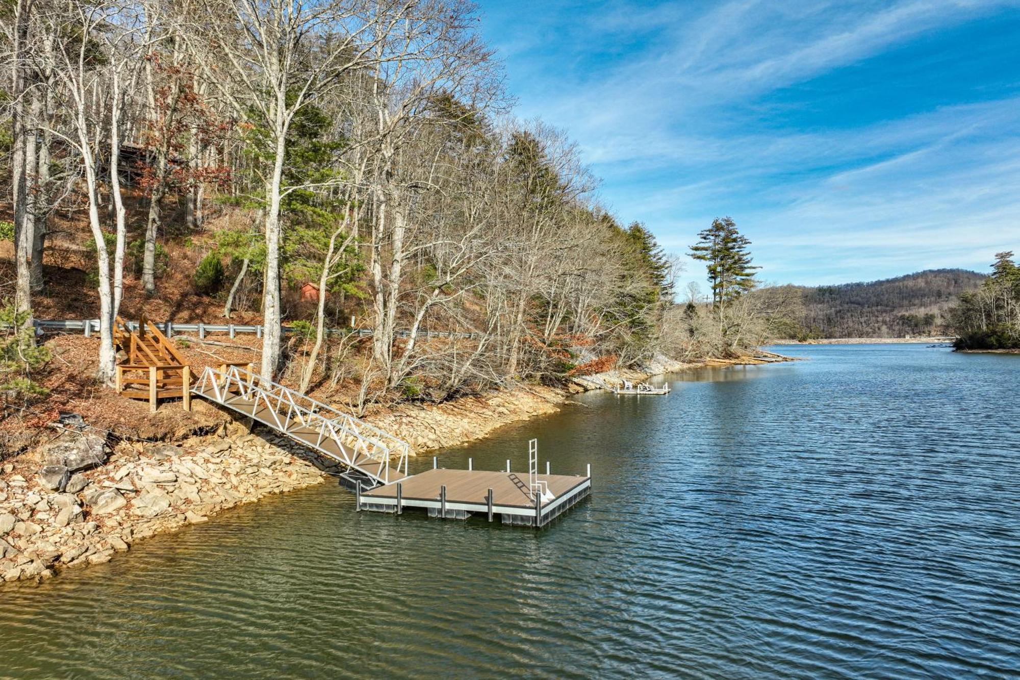 Lakeside Cashiers Cabin With Private Boat Dock! Cullowhee Esterno foto